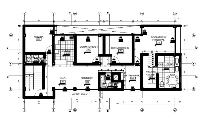 Desain rumah luas tanah 200