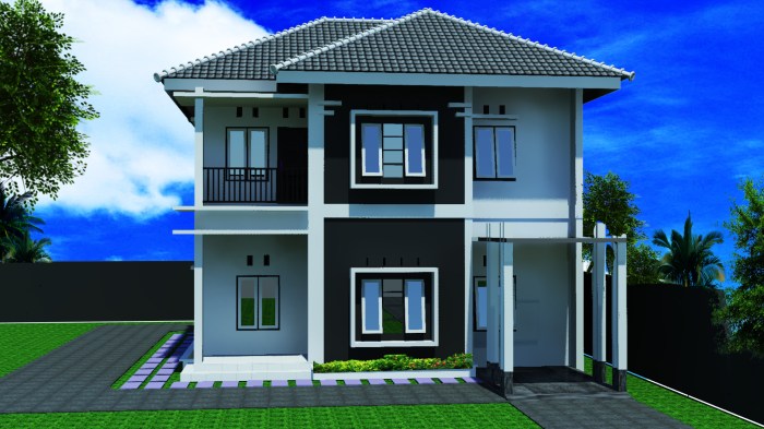 Desain rumah minimalis 2 dimensi