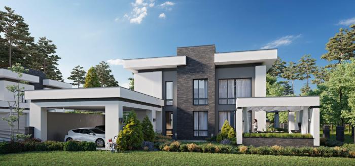 Desain rumah minimalis 1 lantai modern house