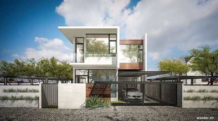 Desain rumah minimalis 1 lantai modern house