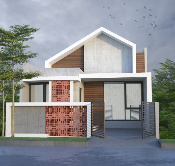 Desain rumah luas tanah 7 5x12