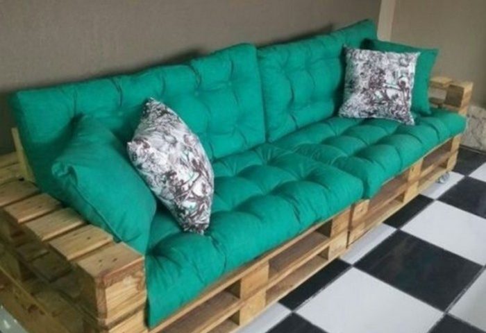 Palettensofa bauen wohnzimmer