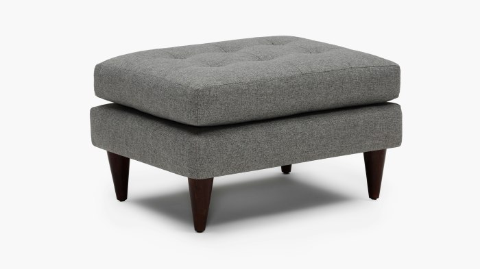 Ottoman ottomans cocktail tufted linen kamberi