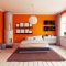 Orange Wandfarbe Wohnzimmer Ideen & Inspiration