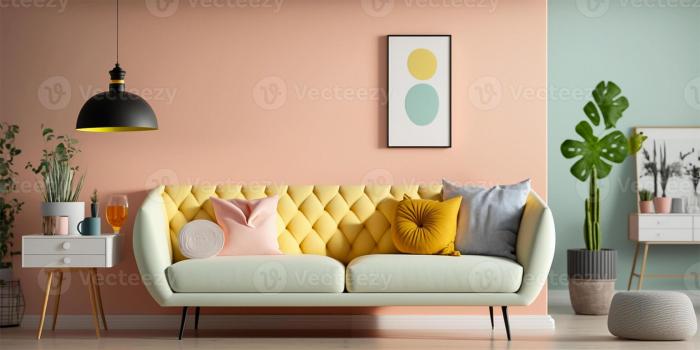 Pastellfarben wohnzimmer wand